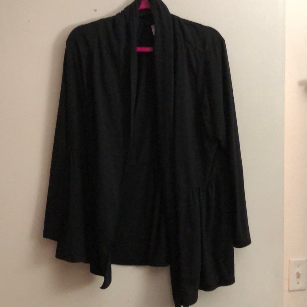 Just my size black long sleeve light cardigan 2x